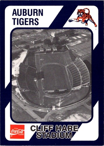 1989 Collegiate Collection Auburn Coke 580 Cliff Hare Stadium #292 Auburn Tigers