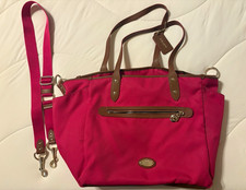 Coach Sawyer Baby Diaper Tote Bag Pink Ruby
