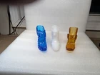 Fenton Blue Hobnail Cat Head Glass Slipper , Amber Daisey @ Milk Glass Slippers.
