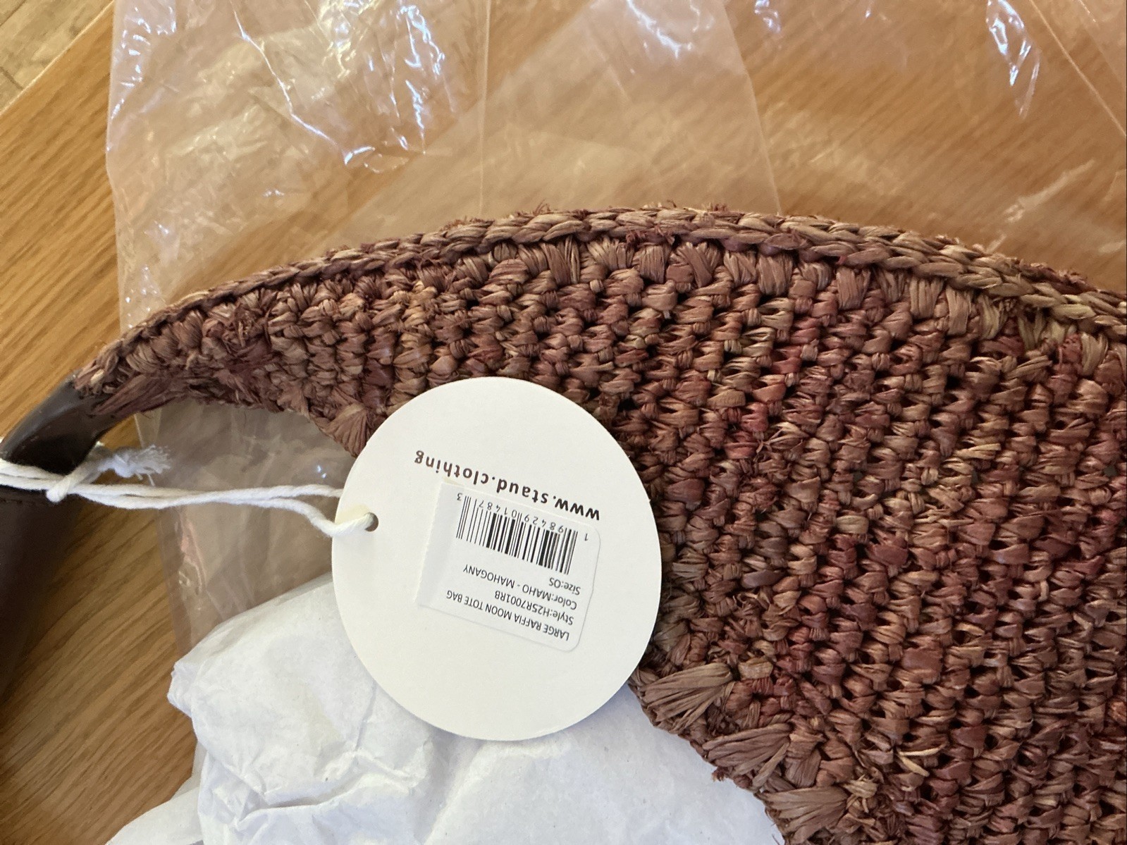 Staud Moon Raffia Tote Large NWT — image 5