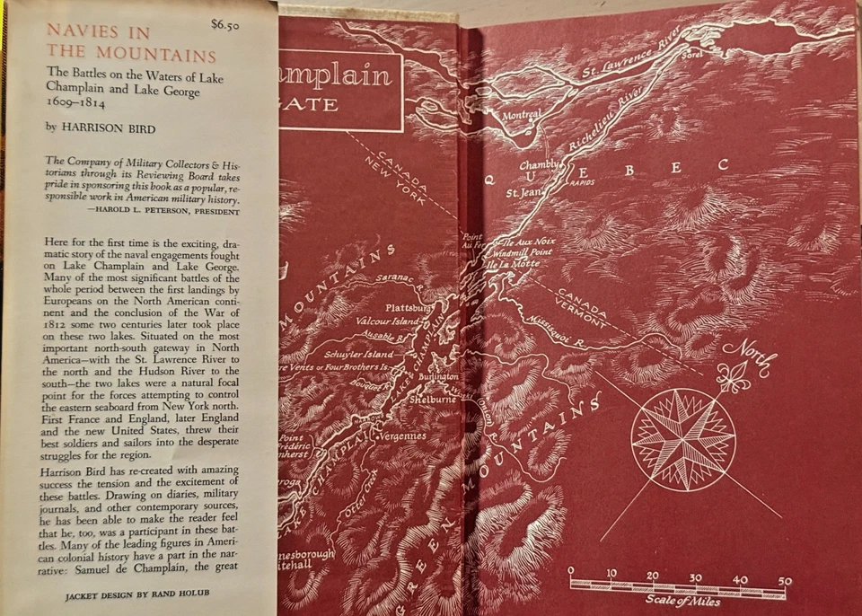 Navies in the Mountains 1962 1st HC/DJ Harrison Bird Lake Champlain Lake George - Image 4 of 4