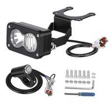 White 3" 10W High Dirtbike Motorcycle Headlight with Light Switch