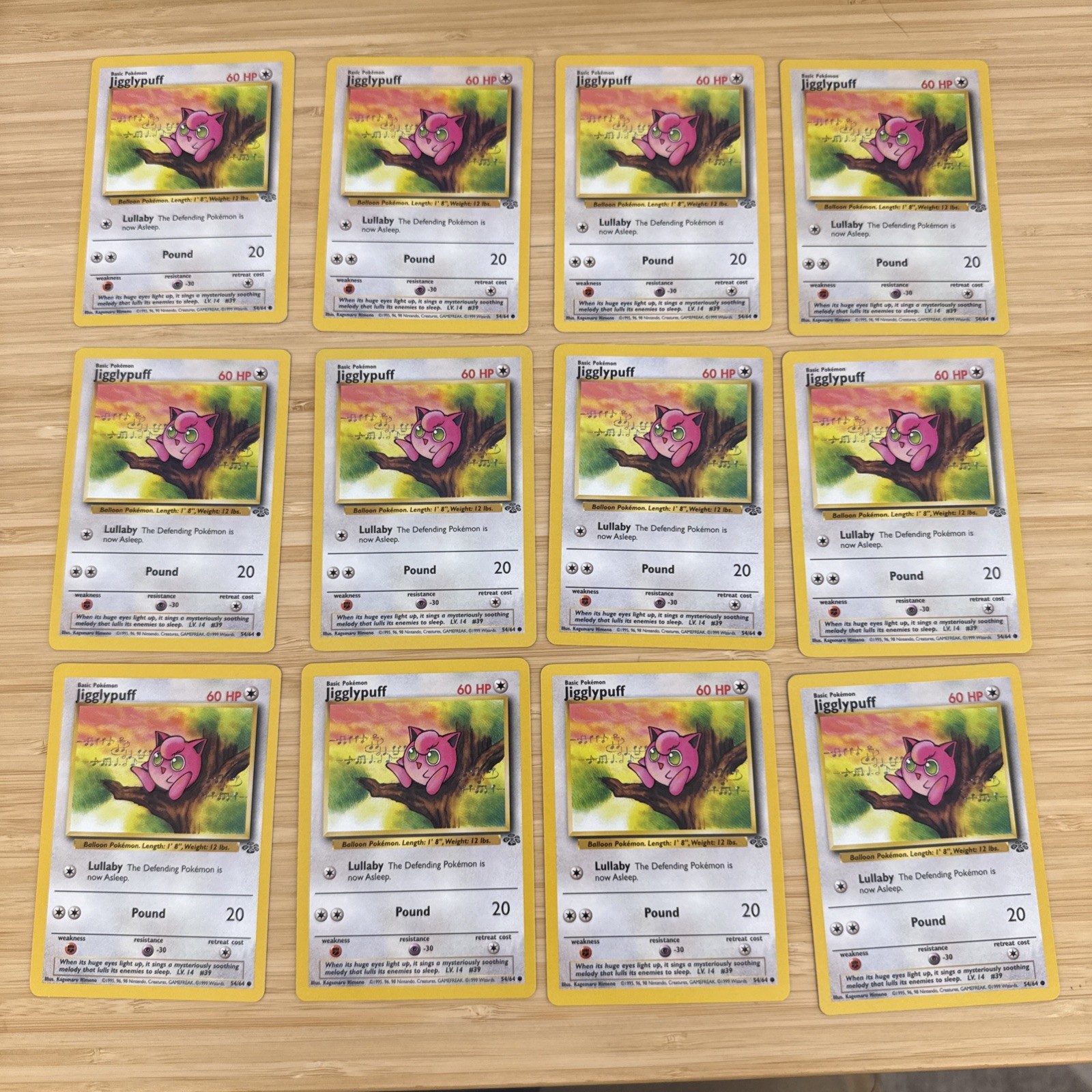 1999 Pokémon Jigglypuff 54/64 Jungle NM / NM-MT