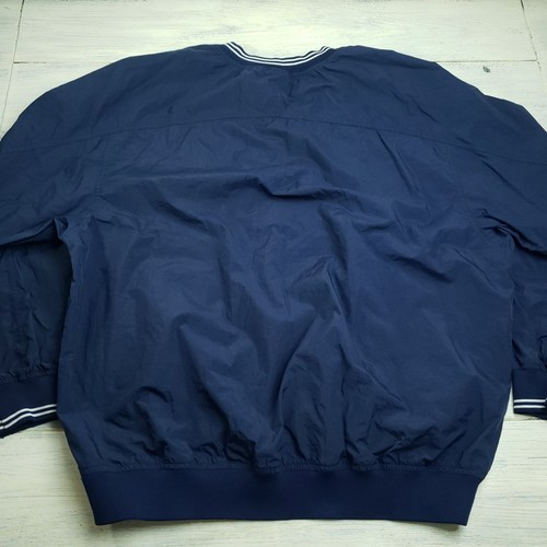 Vintage Nike 90s Center Swoosh Pullover Nylon Windbreaker Blau Gr. XL - Bild 7 von 7