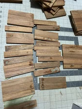 50 VINTAGE PARQUET PREMIUM HARDWOOD 4.75"x15/16"x5/16" Flooring Fingers