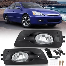 Nilight Fog Lights Assembly for 2006 2007 Honda Accord Sedan 4 Door with H11 12V