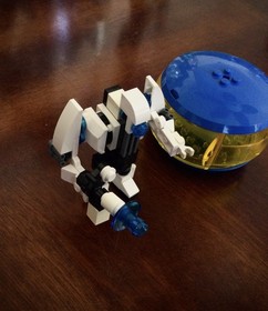 LEGO Creator X-pod 4416 Robo Pod RARE! Mini Robot Mech White Trans-Blue