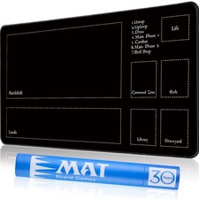Biouai Stitched MTG Playmat - Magic The Gathering w/ Tube Case