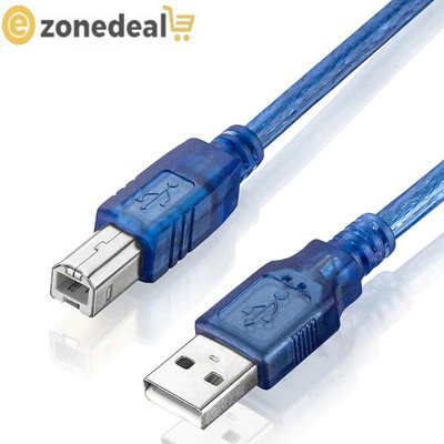 USB Printer Cable 6FT - Fast USB 2.0 Connection for Mice, Keyboards, Printers