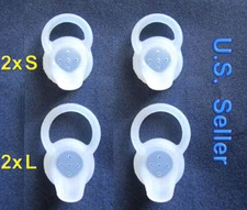2S + 2L  - Motorola Elite Flip HZ720  Replacement Earbuds (2 small + 2 large)
