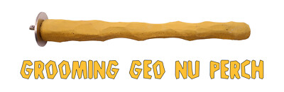 Grooming Geo NU Perch for African Grey, Amazon, Cockatoo, Eclectus, Conure