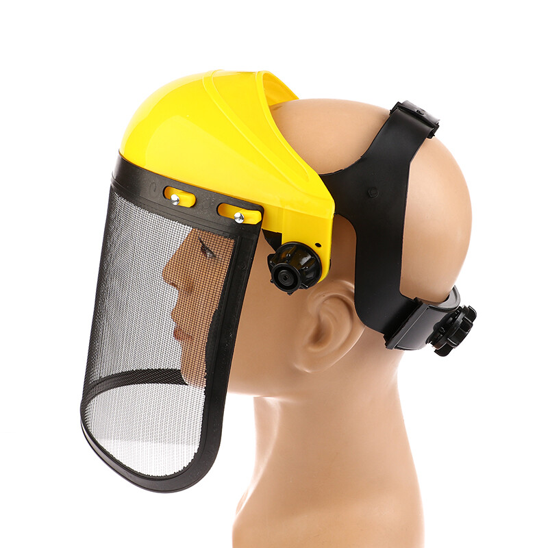 APL Gardena Decespugliatore Protezione Casco di Sicurezza Cappello con Visiera a Rete Viso Completa