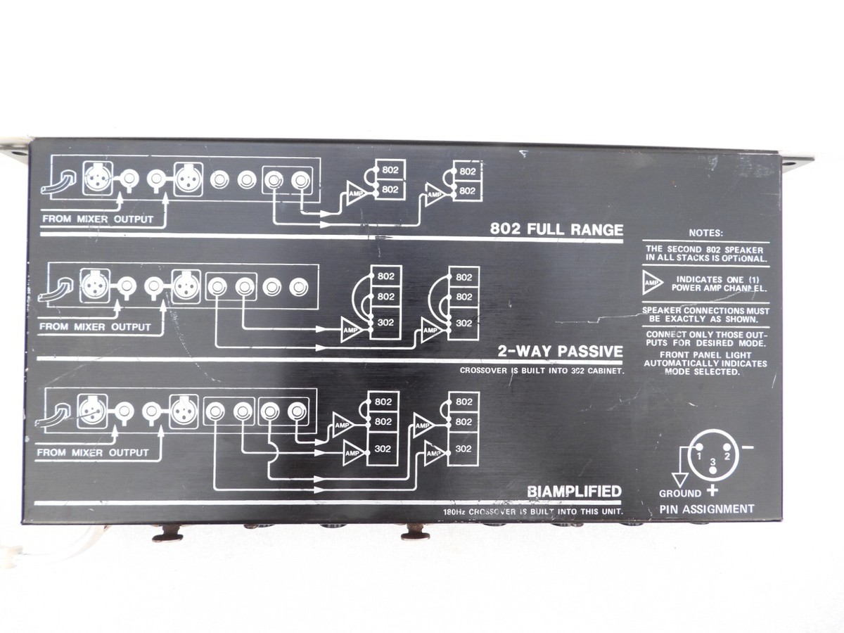 BOSE MODEL 802-C FULL RANGE AMPLIFIER LOUDSPEAKER SOUND SYSTEM