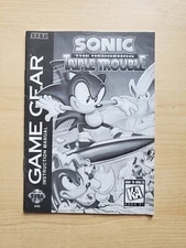 Sonic Triple Trouble Instruction Booklet ONLY! ( SEGA Game Gear ) Manual