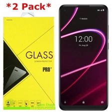 2X Premium Tempered Glass Screen Protector Film Guard For T-Mobile TCL Revvl 5G