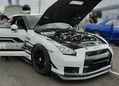 Front Bumper Intake Duct Bodykits Carbon Fiber For Nissan 08-16 GTR R35 JUN - Bild 2 von 12