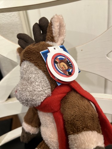 Starbucks Rudolph the Red Nose Reindeer Bearista Plush Bear 2003 Christmas Tags - Picture 4 of 8