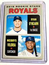 2019 Topps Heritage #241- RYAN O'HEARN/MEIBRYS VILORIA Rookie RC Card.