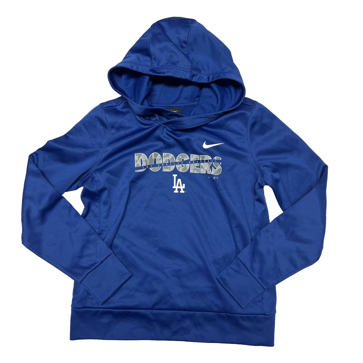 Nike Women s Los Angeles Dodgers Pullover Hoodie Blue Size Small