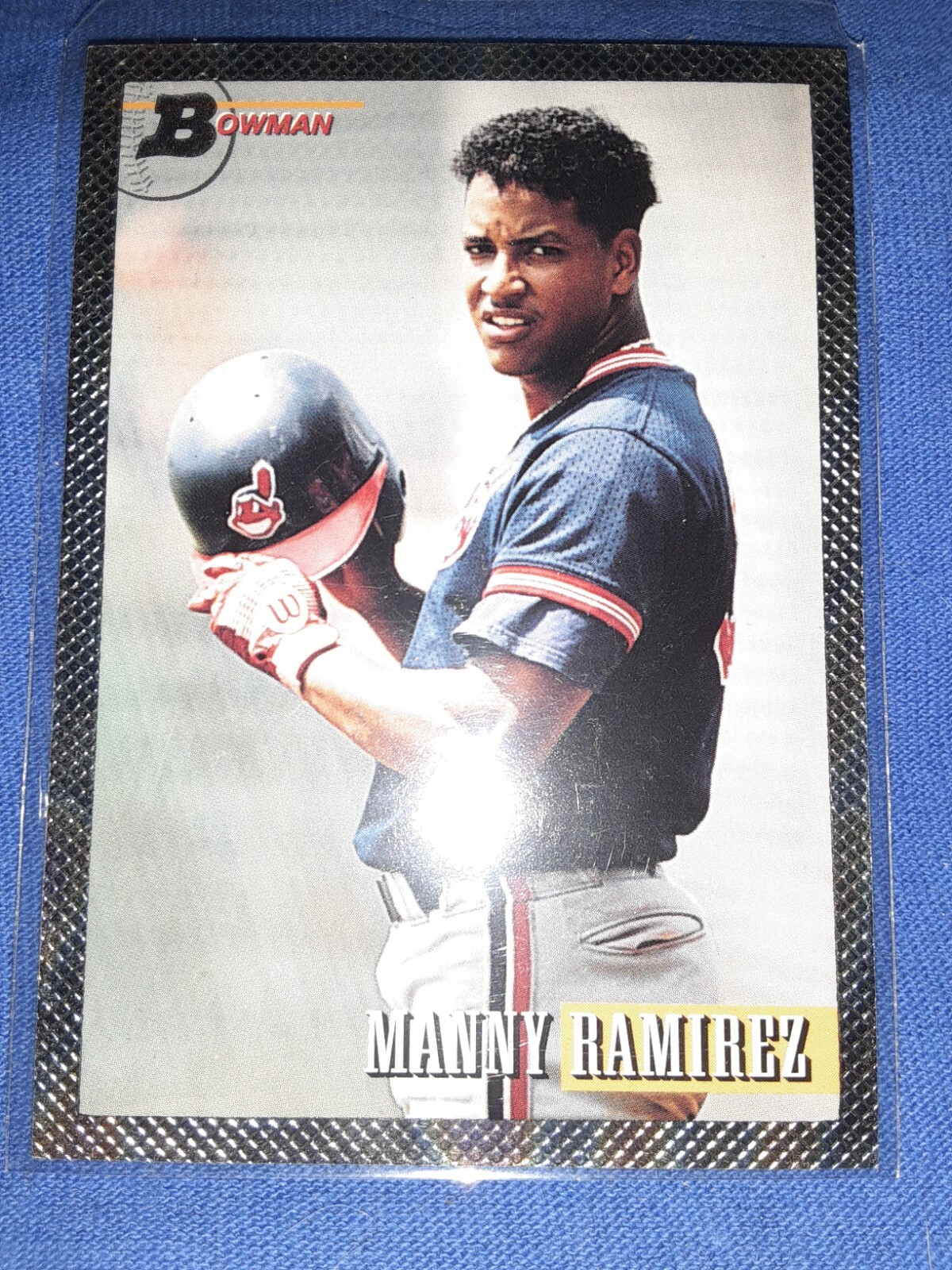 1993 Bowman #365 Manny Ramirez Rainbow Foil Cleveland Indians rookie rc prospect