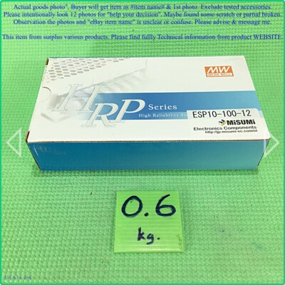 MISUMI ESP10-100-12, MEAN WELL HRP-100-12 Power Supply as photo, sn:4939,DHLtoUS
