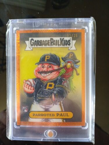 Paul Skenes 2024 Garbage Pail Kids Bowman Orange RC 3/25 Parroted Paul