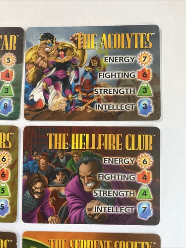(6) 1995 MARVEL OVERPOWER COLLECTABLE CARD GAME "CHARACTER CARDS" No Doubles - Picture 3 of 6