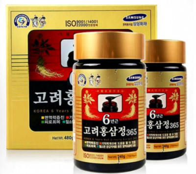 Korean 6 Years Red Ginseng Extract 365, Saponin, Panax 240g x 1ear ginseng tee
