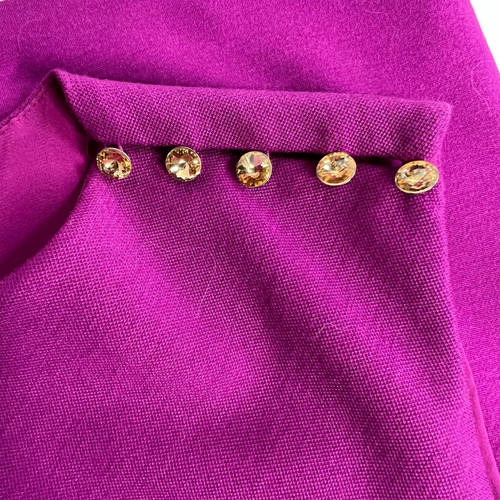 Ted Baker Bridie Sculpted Pleated Dress in Wine Size 6 - Picture 5 of 7