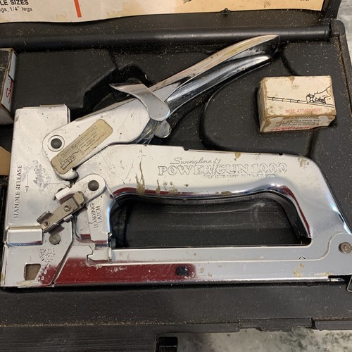 Swingline PowerGun 1000 Heavy Stapler & Power Gun Staples & Case. eBay