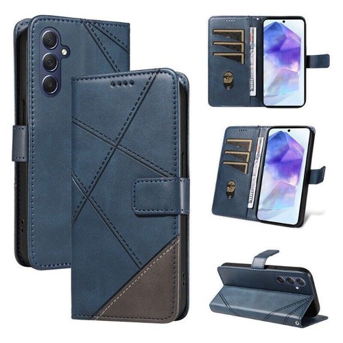 Splice Leather Wallet Phone Case For Samsung A06 A16 A05 A15 A35 A55 A53 A32 A54 - Picture 21 of 83