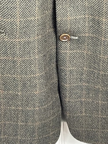 Blazer Abrigo Deportivo Chaqueta 43L Daniel Cremieux Para Hombres Marrón Lana Tweed 2 Botones - Imagen 6 de 14