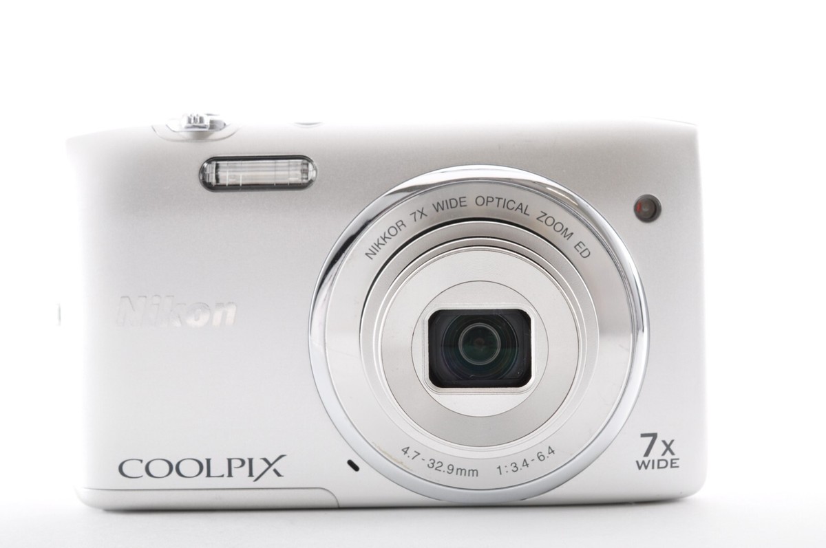 Nikon Coolpix S3400 Silver Excellent+5 Compact Digital Camera from