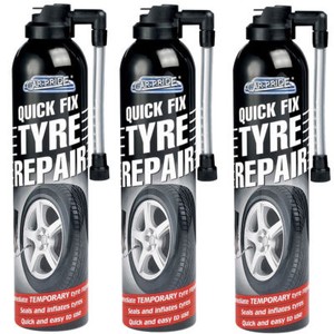 3 x 300ml Quick Fix Tyre Emergency 