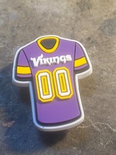 vikings team shoe charm , read description button back