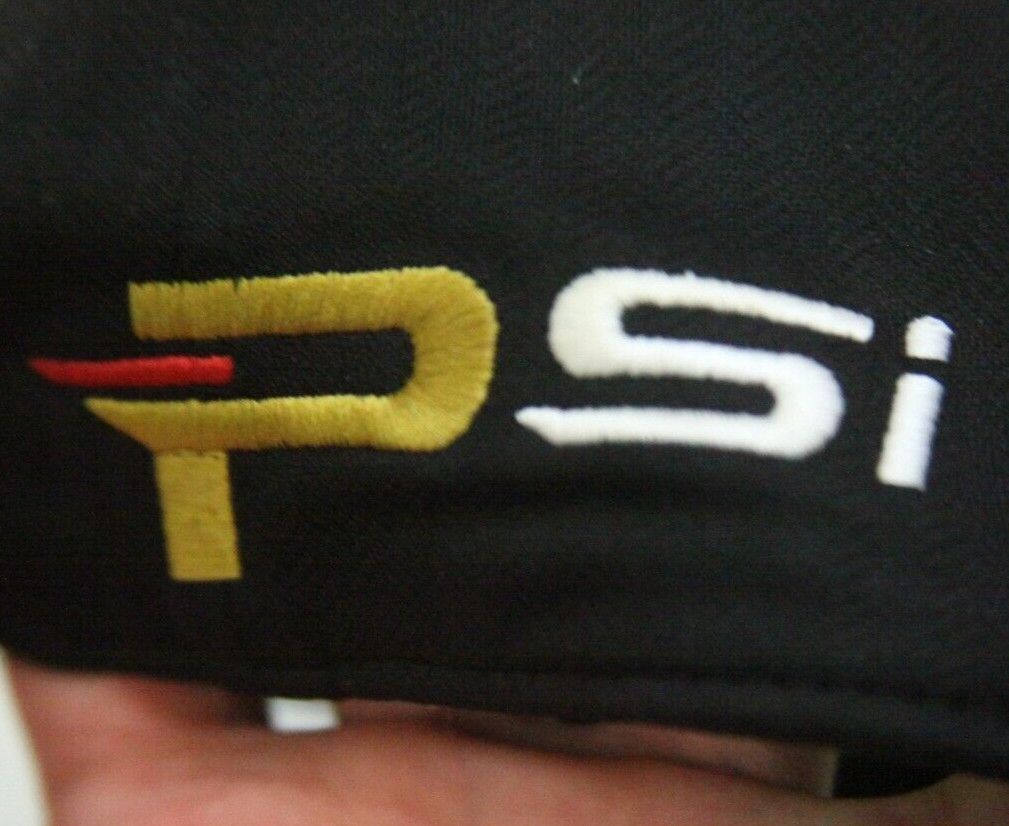 TaylorMade Black Solid Polyester Strap Back Adult… - image 4