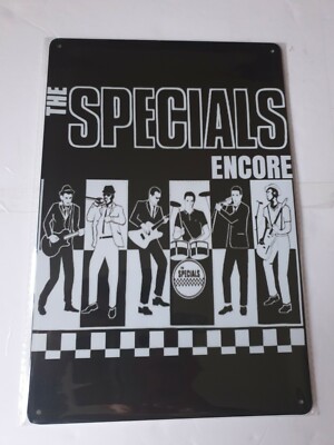 The Specials B&W Encore Metal Sign Plaque Ska/Mods poster Retro Garage FREE P&P