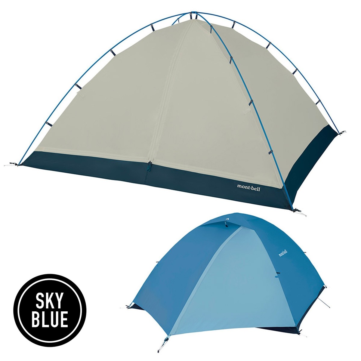mont-bell Chronos Dome 4 Sky Blue SKB 3-4 People Camping Tent