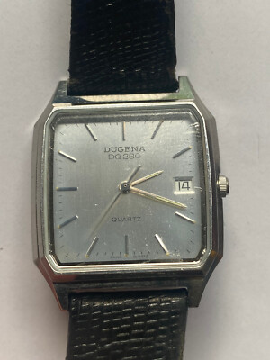 Dugena DQ 280 Quartz  Herrennuhr Vintage - Batterie neu - Werk  läuft