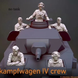Lot De 4 Figurines Résine 1:35 – Soldats Allemands WW2, Non Peintes