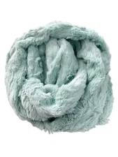World Market Faux Fur Infinity Scarf Women OS Mint Polyester Soft Plush Cozy NEW