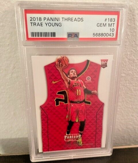 2018-19 Panini Threads #183 TRAE YOUNG Hawks RC Rookie PSA 10 GEM MINT