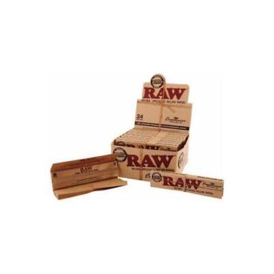 Full Box Raw Classic Connoisseur King Size Natural Slim Zigarettenpapier 24 Stück