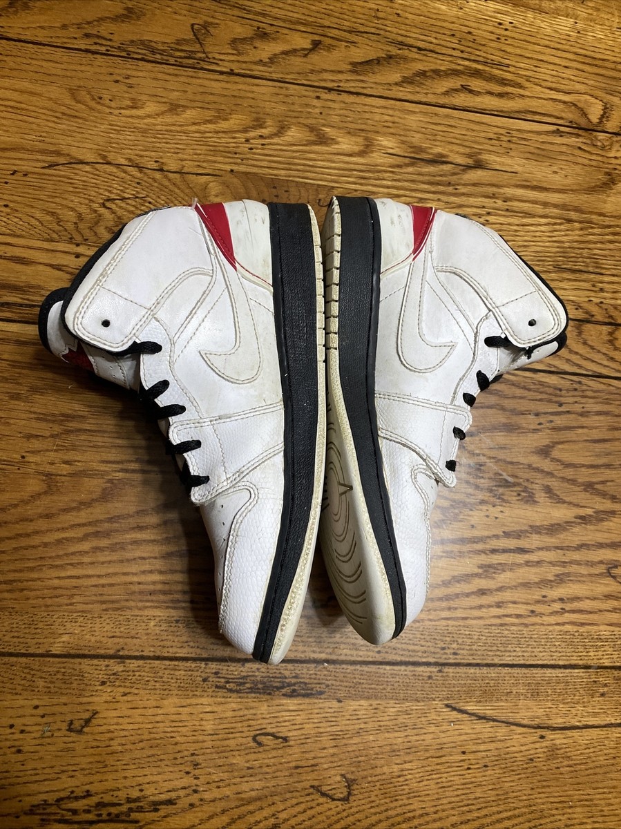 NIKE AIR JORDAN 1 RETRO 86 BG KIDS SHOES WHITE RED YOUTH  display picture 3