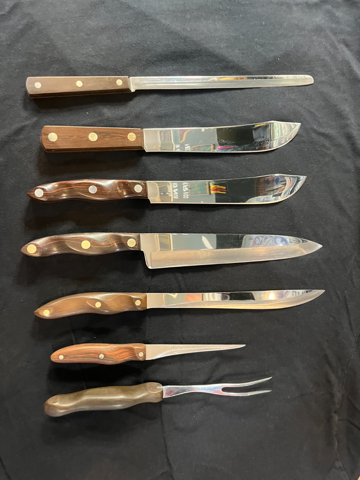Estate find Cutco kitchen knife assortment. Used. Read the description