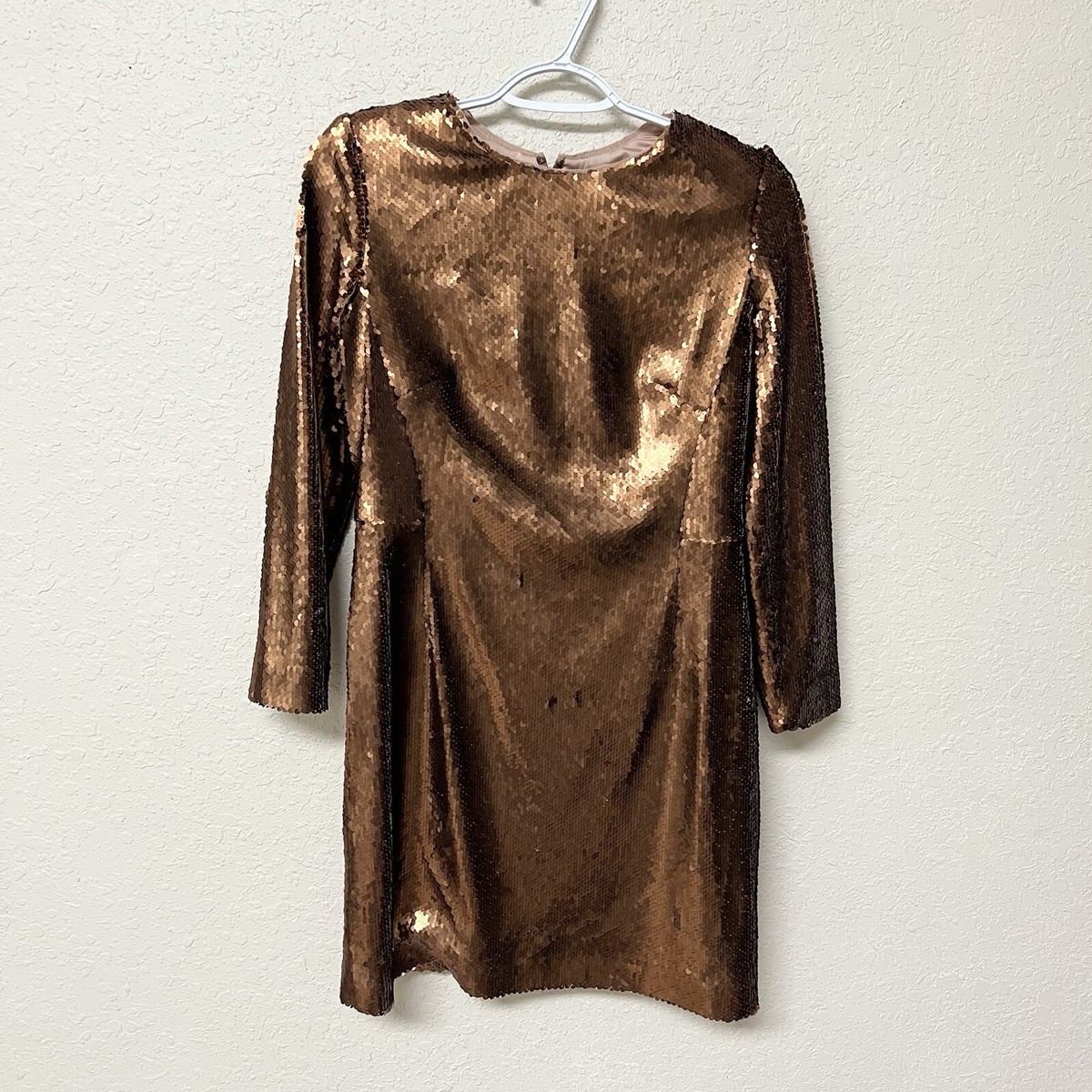 Paule Ka Paris Womens Sequin Cocktail Dress Champagne Gold Size 42 | eBay UK