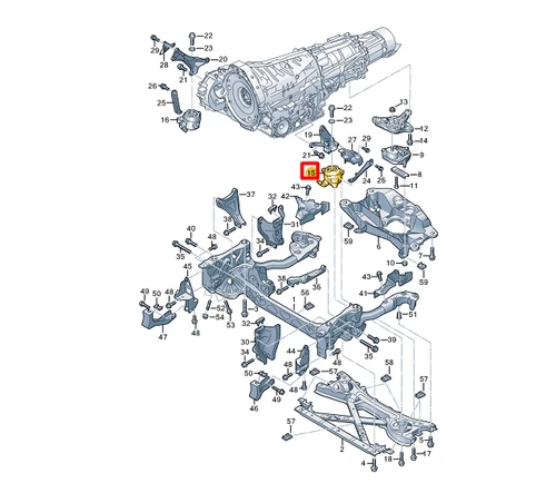 NEU AUDI A8 4H LINKS GETRIEBEHALTERUNG 4H0399151AT ORIGINAL - Bild 10 von 11