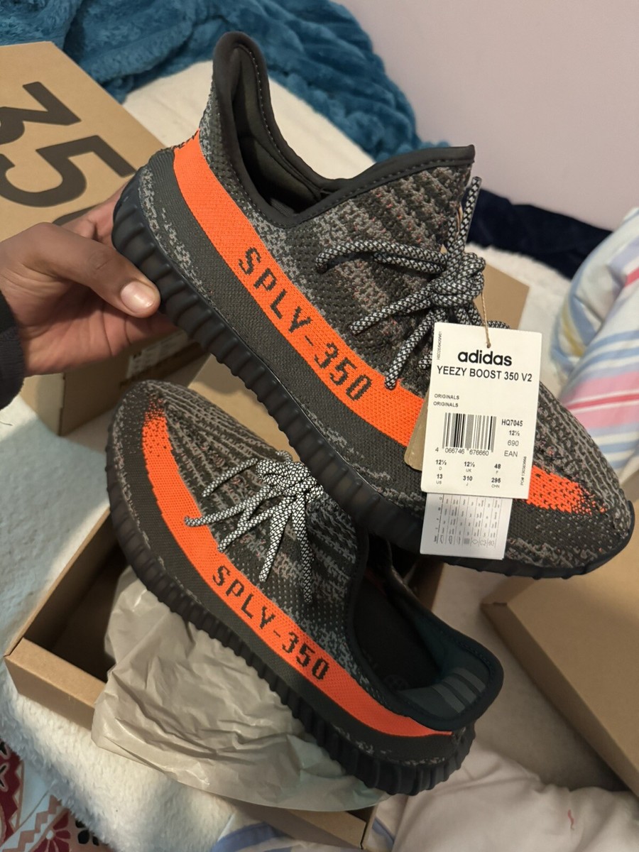Size 12.5 - adidas Yeezy Boost 350 V2 Low Carbon Beluga | eBay UK