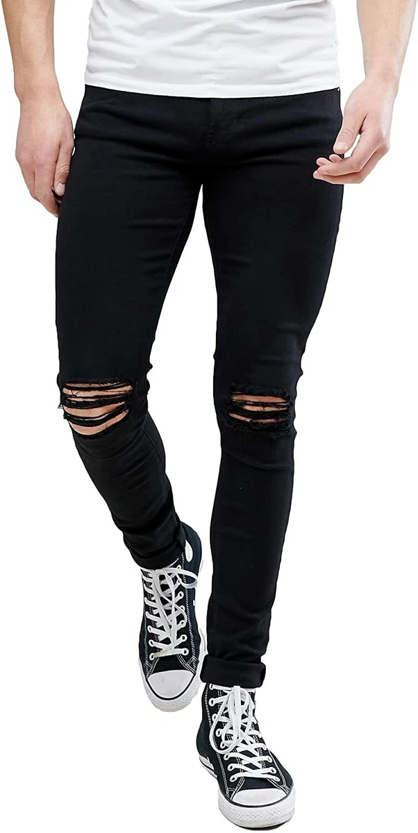 Pants with knee holes cheap