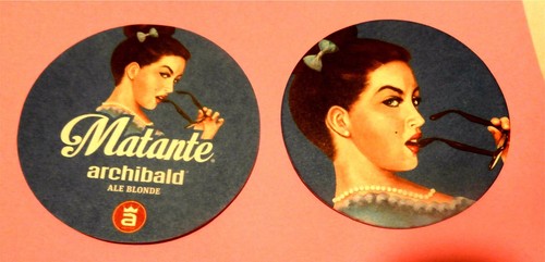 Matante (Blonde Ale) - Archibald Microbrasserie Quebec Canada Coaster / Beer Mat - Picture 1 of 3